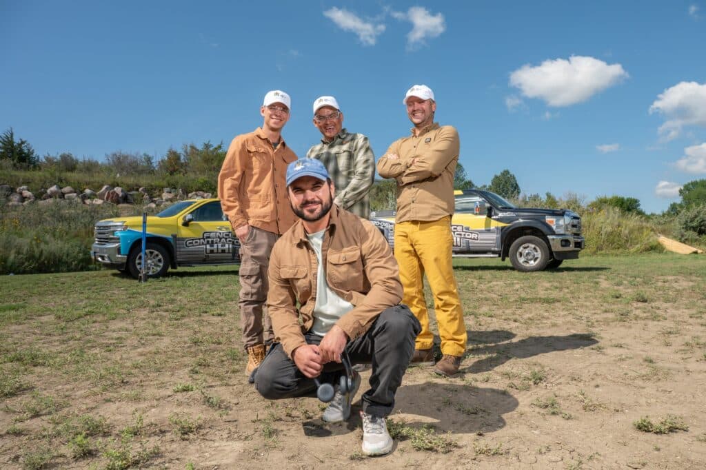 - fence building in North Dakota